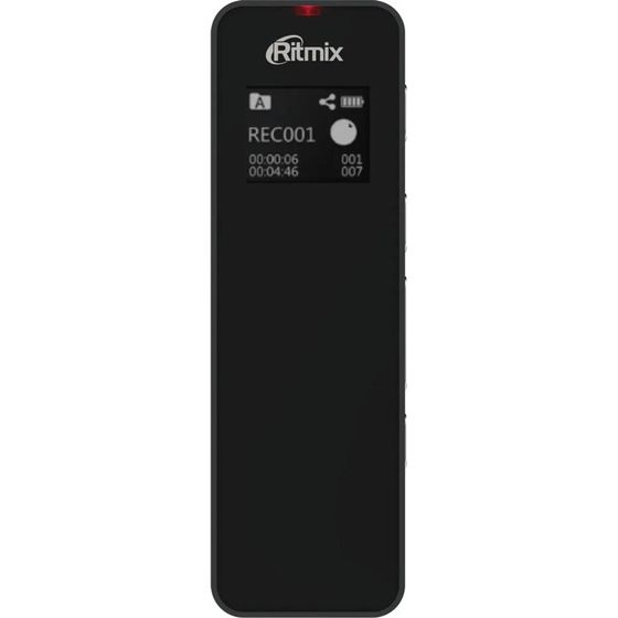 Диктофон RITMIX RR-880, 16Гб, APE, MP3, WMA, FLAC, WAV, Jack 3.5, 400 мАч, micro USB,черный