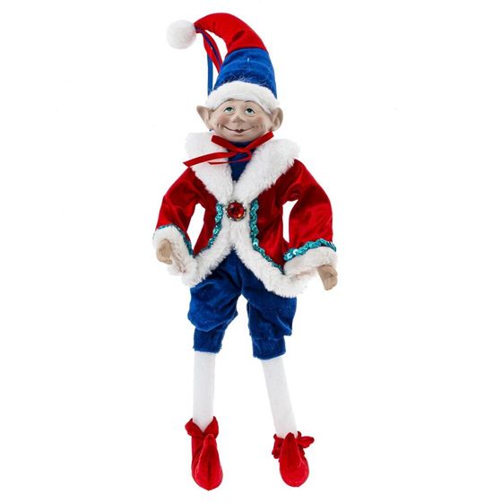 Игрушка набивная &quot;Эльф&quot;, L16 W10 H52/21 см