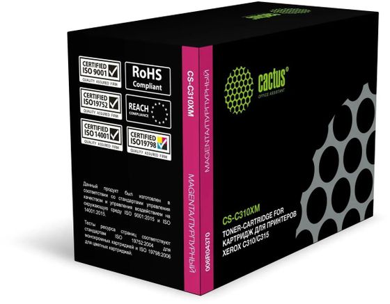 Картридж лазерный Cactus CS-C310XM 006R04370 пурпурный (5500стр.) для Xerox C310/C315