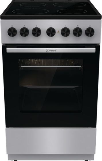 Плита электрическая Gorenje GEC5B20SG серебристый (без крышки)