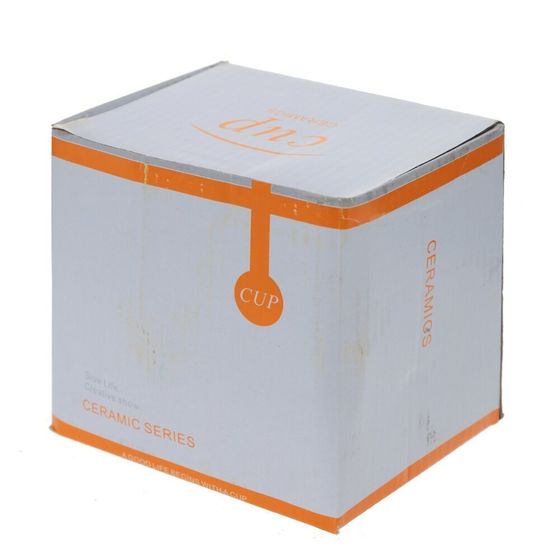 Кружка с крышкой и ложкой, 400 мл, L13 W10 H13 см