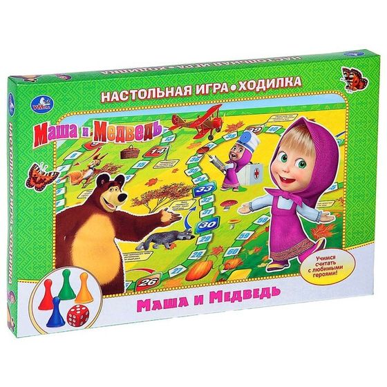 Настольная игра «Маша и Медведь», 2-4 игрока, 3+