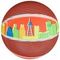 !Мяч детский 3 штуки «Город» 22 см, 60 г, цвета микс