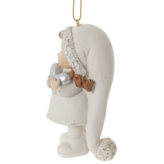 Фигурка декоративная подвесная "Девочка", L5 W5,5 H9,5 см, 2в.
