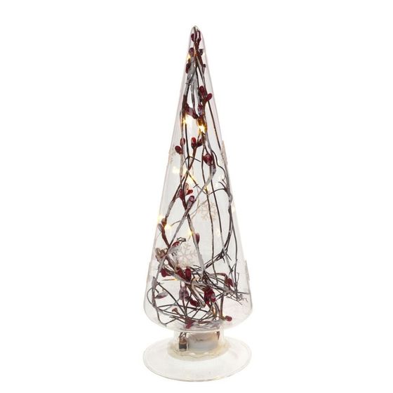 Изделие декоративное с подсветкой “Ёлка”, L8 W8 H25 см, (2хCR2032), 2в.