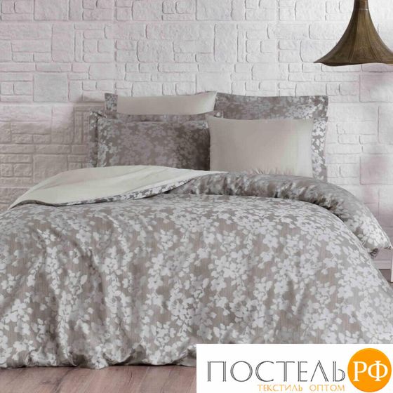 NT771JBEJ2 Комплект постельного белья Tivolyo home JACQUARD PRINTEMPS бежевый Евро