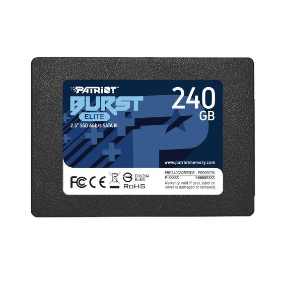 Накопитель SSD 240Gb Patriot SATA-III BURST E PBE240GS25SSDR