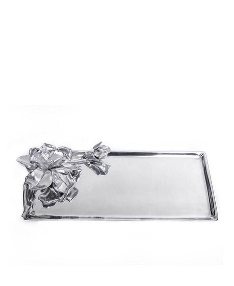 Designs Aluminum Magnolia Oblong Tray