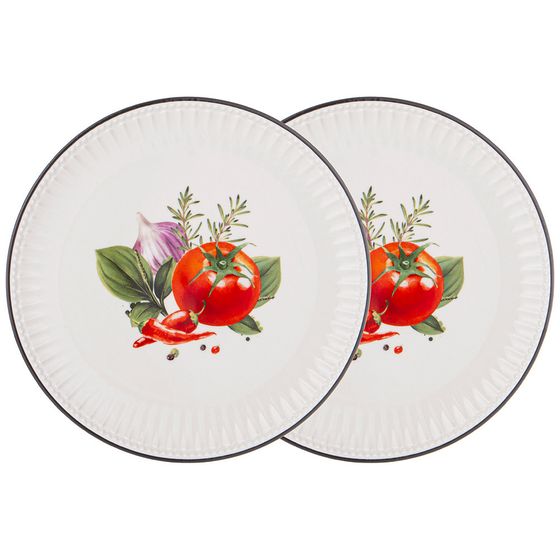 НАБОР ТАРЕЛОК ЗАКУСОЧЫХ LEFARD &quot;KITCHEN PASSIONS&quot; 2 ШТ. 21*1,8 СМ