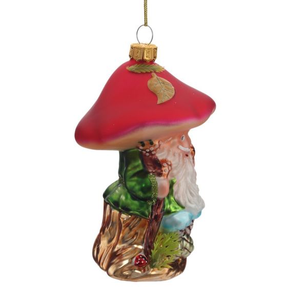 Украшение новогоднее "Гриб", L8 W8 H13 см