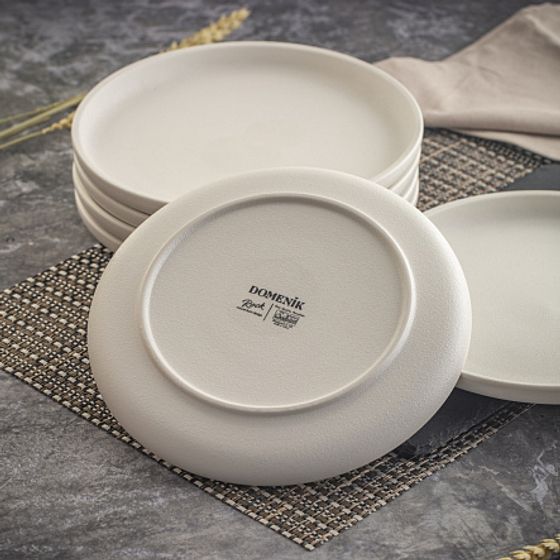 Тарелка десертная ROCK WHITE 21см