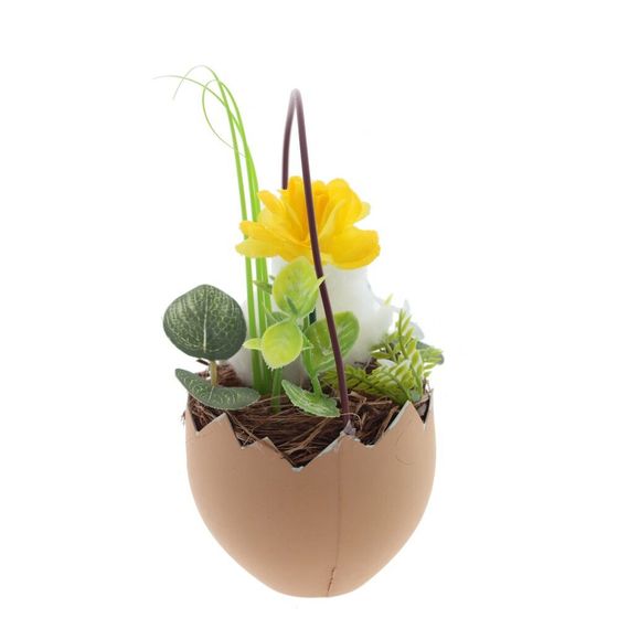 Изделие декоративное &quot;Корзина пасхальная&quot;, L10 W7,5 H16 см, 3в.