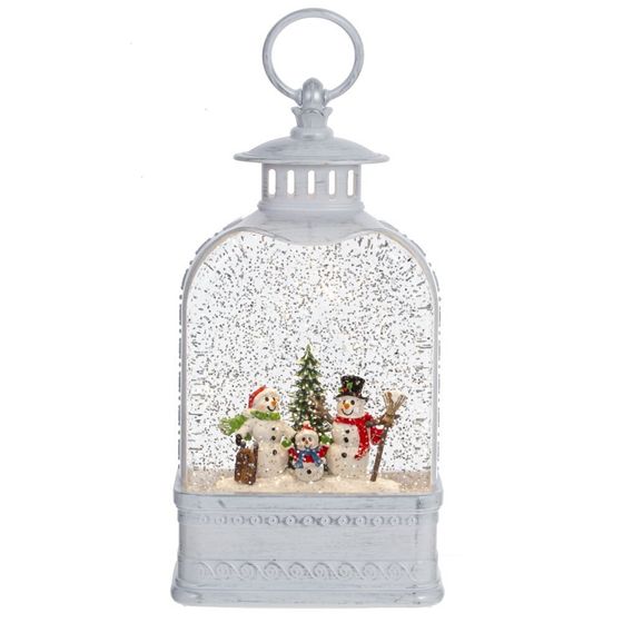 Изделие декоративное &quot;Фонарь&quot; (подсвет, вьюга, 3хАА н/п), L13 W7 H28 см