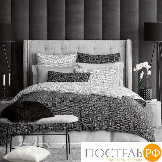 TOGAS КПБ БЕЙКЕР черн 145х200/180х220/50х70-2, 4 пр, 200ТС, хл/сат. R