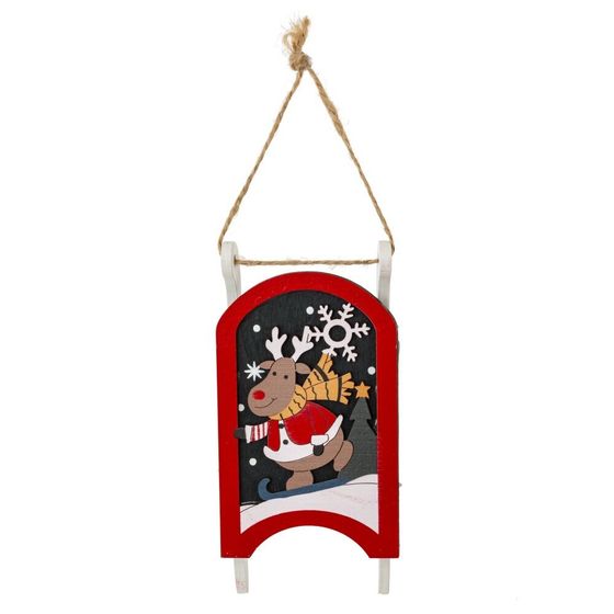 Изделие декоративное подвесное &quot;Сани&quot;, L6,5 W2,5 H14 см, 4в.