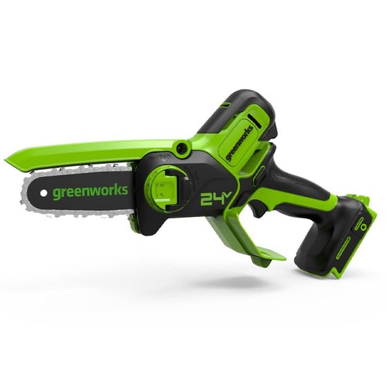 Пила цепная аккум. GreenWorks G24MCS10K2 дл.шины:4&quot;(10см) 24В 1хАКБ 2Ач и ЗУ (2008207UA)