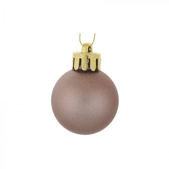 Набор из 40шт, Украшение новогоднее Шар &quot;Молочный шоколад&quot;, D3/4/5/6 см, L14 W14 H26 см