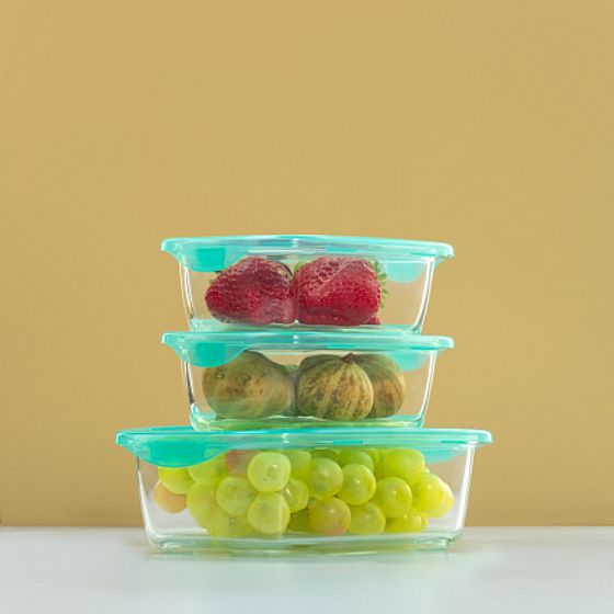 Набор контейнеров KEEP&#39;N&#39;BOX 3 предмета (380млх2, 820мл)  термосумка (тюркуаз)