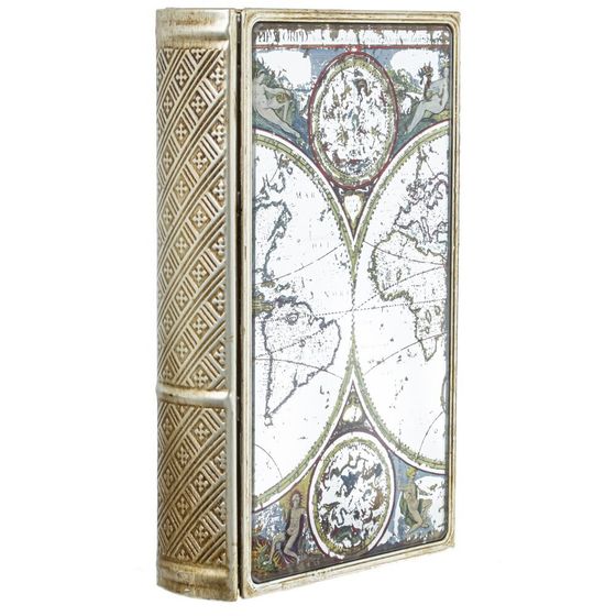 Шкатулка-книга с зеркальным элементом, L15,5 W5 H26 см