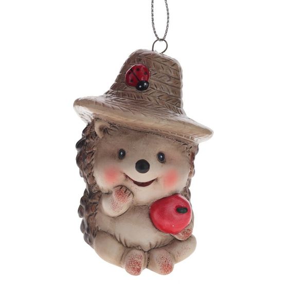 Изделие декоративное подвесное &quot;Ёжик&quot;, L6 W6 H7,5 см, 2в.