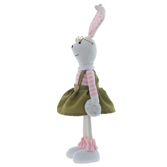 Игрушка набивная &quot;Заяц/Зайка&quot;, L12 W7,5 H42/33 см, 2в.