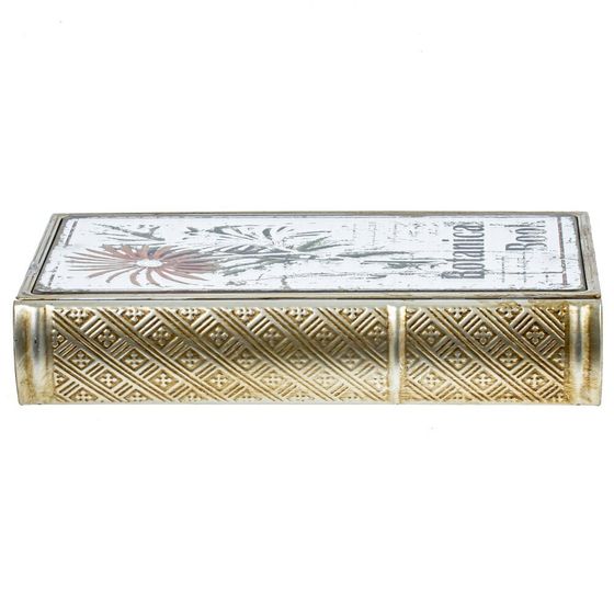 Шкатулка-книга с зеркальным элементом, L16 W5 H26 см