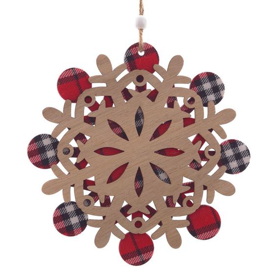 Украшение новогоднее &quot;Снежинка&quot;, L15 W0,6 H15,5 см, 3в.