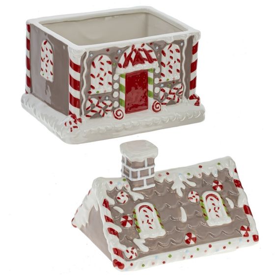 Конфетница &quot;Пряничный домик&quot;, 1500 мл, L18 W13 H22 см