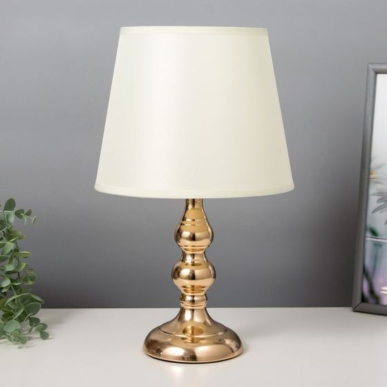 Лампа настольная «Адель» 1×40 Вт Е27 220 В золото 21×21×37 см RISALUX