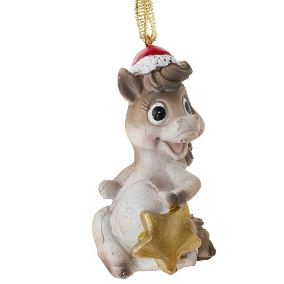 Фигурка декоративная подвесная &quot;Лошадка&quot;, L4,5 W4 H7 см, 4в.