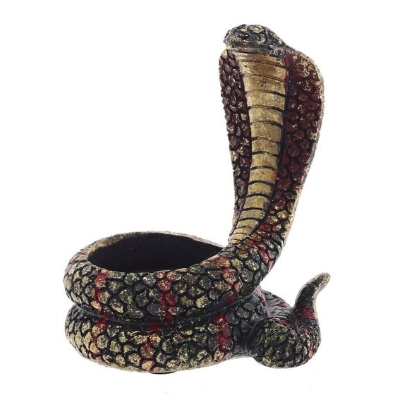 Подсвечник &quot;Змея&quot;, D свечи 4 см, L7 W6 H9 см, 2в.