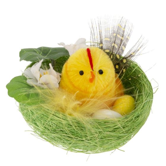 Набор из 2-х изделий декоративных "Гнездо пасхальное" (7*5,5), L14 W7,5 H6 см