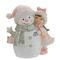 Фигурка декоративная &quot;Девочка и снеговик&quot;, L11 W6 H11 см, 2в.