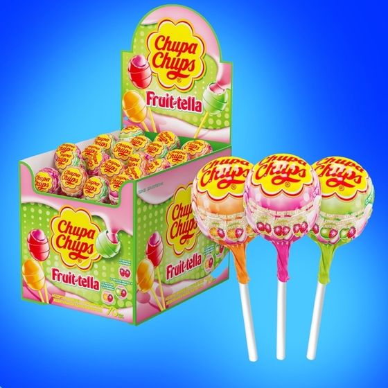 Карамель Chupa-Chups, со вкусом Fruittella, ассорти, 17 г