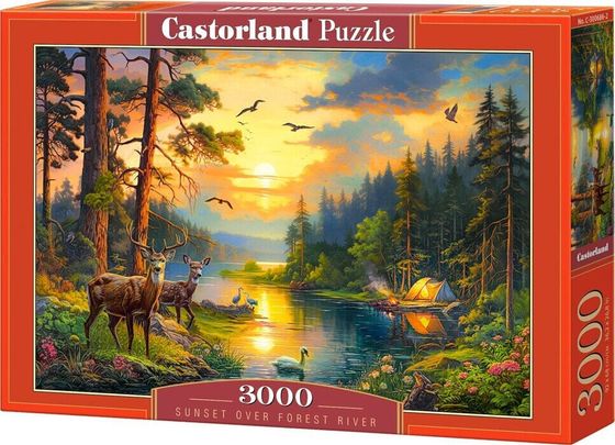 Castorland Puzzle 3000 Sunset over Forest River CASTOR