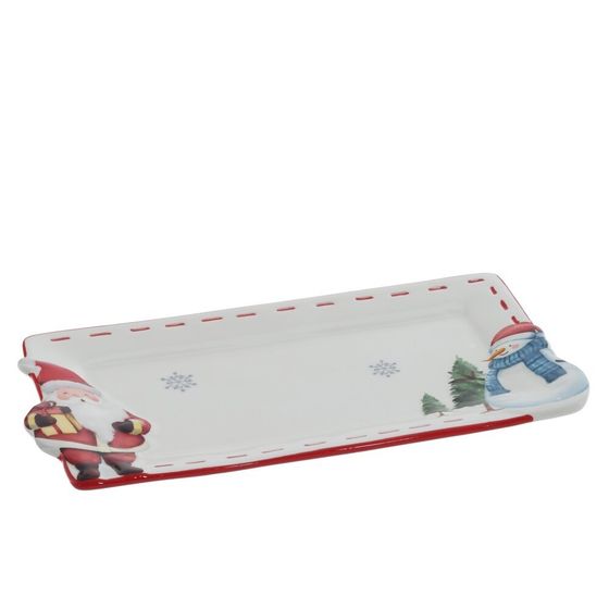 Блюдо &quot;Веселый Новый год&quot;, L26 W13,5 H1,5 см