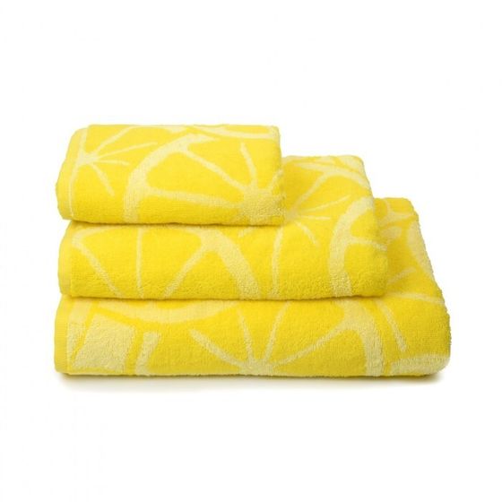 Полотенце махровое Lemon color, 100х150 см, цвет жёлтый