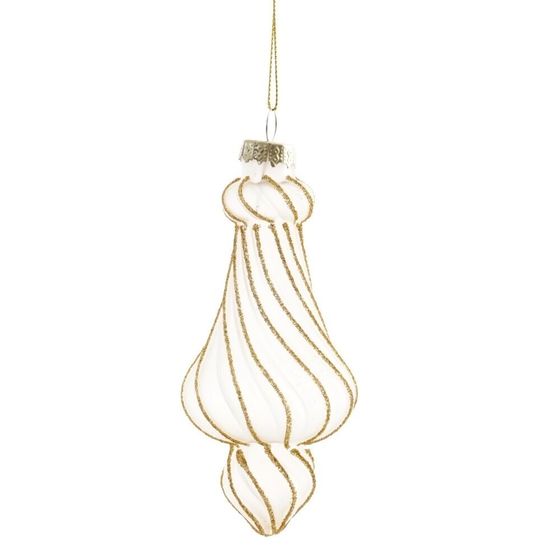 Украшение новогоднее "Фигурная сосулька", L5,5 W5,5 H13 см, 3в.