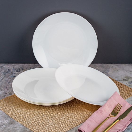 Тарелка обеденная ЛИЛИ БЕЛЫЙ 25см