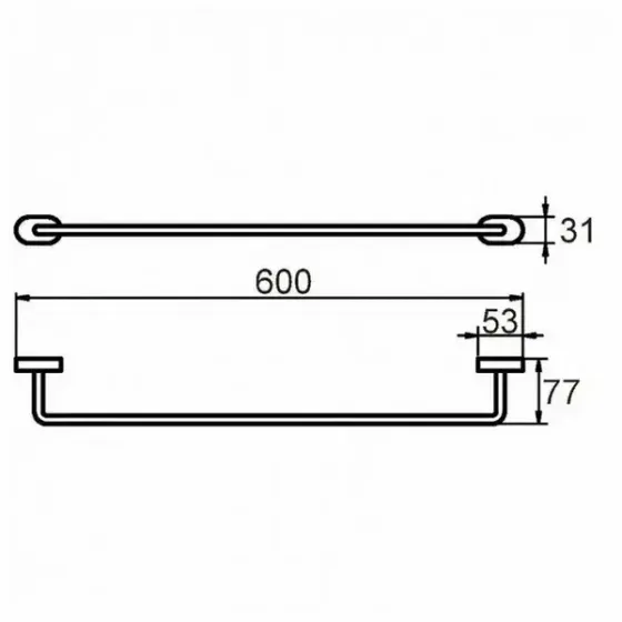 !09 Полотенцесушитель Solomon,   сплав металлов SOLSM10M49
