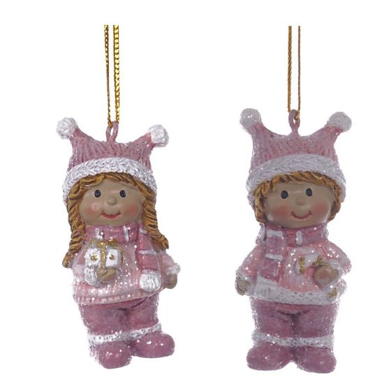 Фигурка декоративная подвесная &quot;Дети&quot;,  L3 W2,5 H6,5 см, 2в.