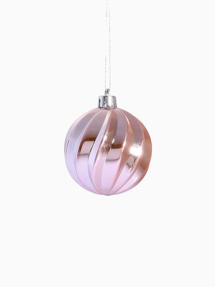 !09 Набор елочных шаров (набор 12 штук) «Волна» d=6 см, цвет сиреневый