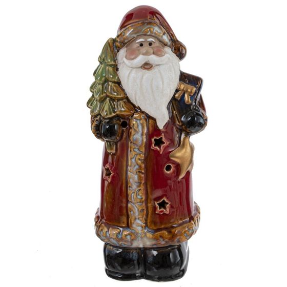 Фигурка декоративная c подсветкой &quot;Дед Мороз&quot; (LR44x3), L8 W7 H17,5 см, 2в.