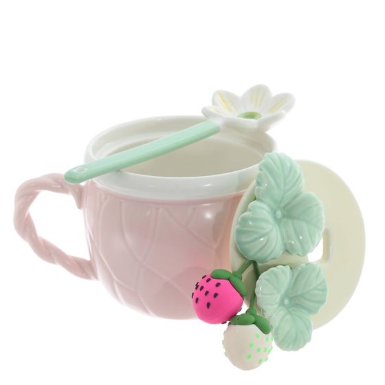 Кружка с крышкой и ложкой, 330 мл, L14 W10 H13 см, 2в.