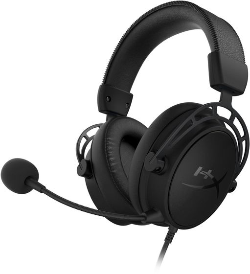 Наушники с микрофоном HyperX Cloud Alpha S Blackout (HX-HSCAS-BK) черный 1м мониторные оголовье (4P5L2AA)