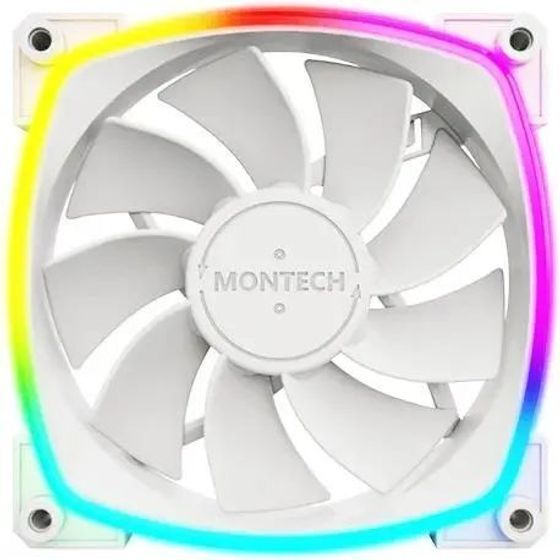 Вентилятор Montech RX120 Reverse ARGB 120х120x25 белый 4-pin 27дБ (RX120 PWM WHITE) Ret