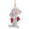 Фигурка декоративная подвесная "Снеговик", L3,5 W2,5 H5 см, 4в.