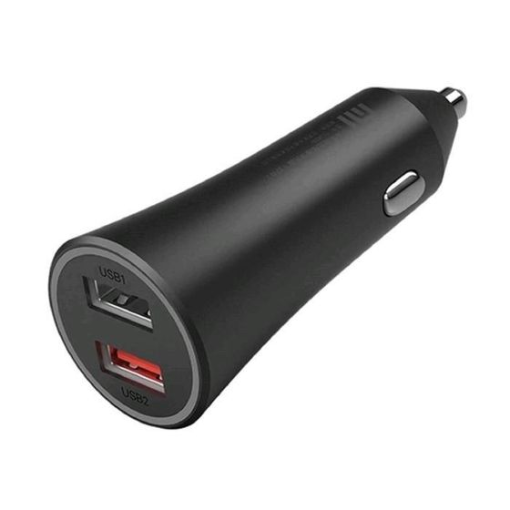 Автомобильное зарядное устройство Xiaomi Mi 37W Dual-Port Car Charger, 2 USB, 3А, черное