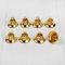 !09 Колокольчик для рукоделия, набор 8 шт., размер 1 шт. — 2,1 см, цвет золотой