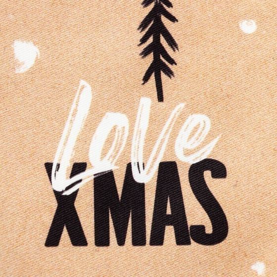 !09 Набор салфеток с декоративными кольцами &quot;LOVE XMAS&quot; 45х45 см - 2 шт, 100% хл, саржа 190гр/м2